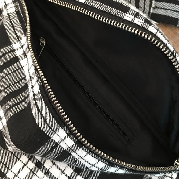 Plaid cotton belt bag - Picture 3 of 3
